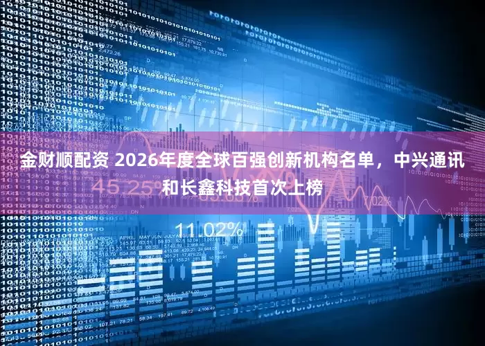 金财顺配资 2026年度全球百强创新机构名单，中兴通讯和长鑫科技首次上榜